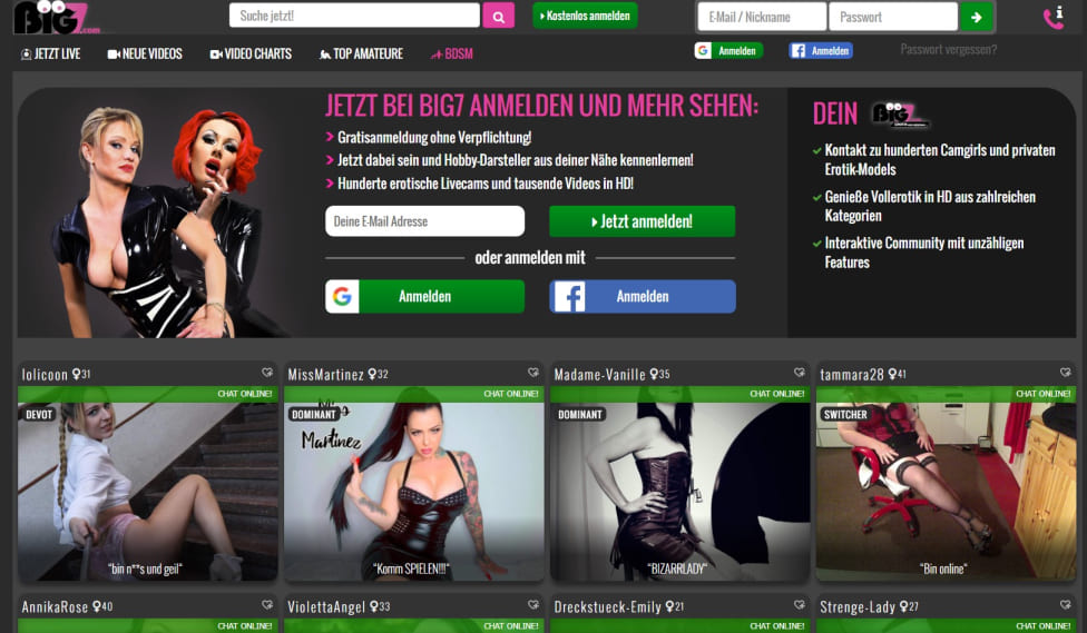 Domina Cam auf Big7